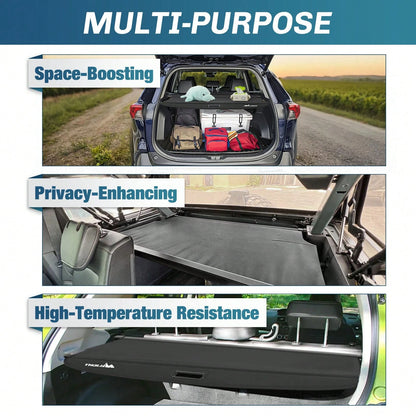 Nilight Trunk Cargo Cover Compatible With Toyota RAV4 Accessories 2019 2020 2021 2022 2023 2024 2025, Retractable Security Shade Rear Cargo Cover, With Trunk Storage Net, 1-Pack