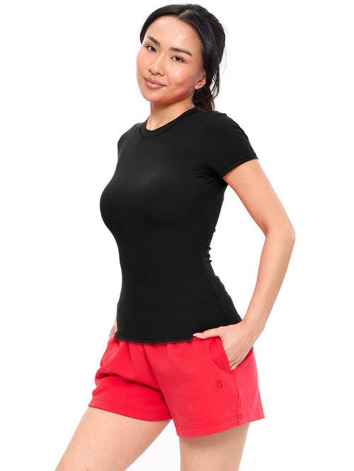 Nimbus Rib Tee - Onyx Black