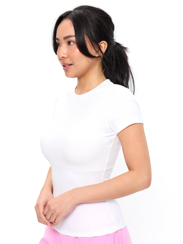 Nimbus Rib Tee - White