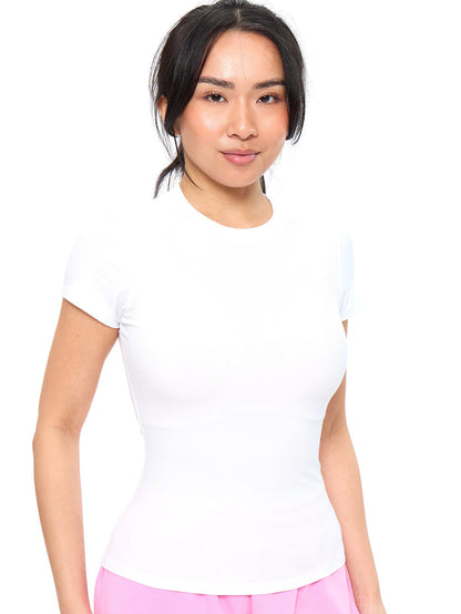 Nimbus Rib Tee - White
