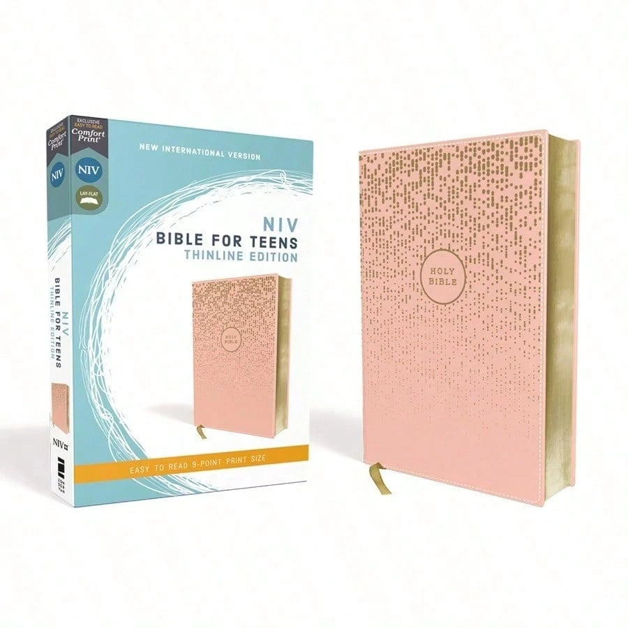 NIV, Bible For Teens, Thinline Edition, Leathersoft, Pink, Red Letter, Comfort Print