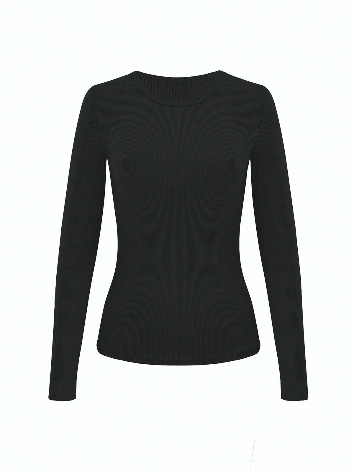 NostaNoir 3pcs Women All-Match Solid Color Slim Fit Long Sleeve T-Shirts, Versatile Fall Cloth For Women