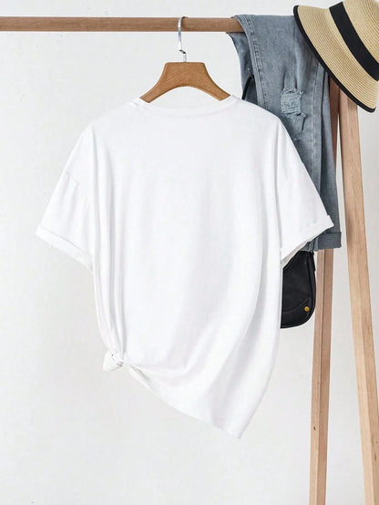 NostaNoir Women's Summer Letter Fruit Printed Round Neck Short Sleeve Casual T-Shirt LIMONCELLO LEMON LIQUEUR Refreshing And Delicious Graphic Tees Women Tops