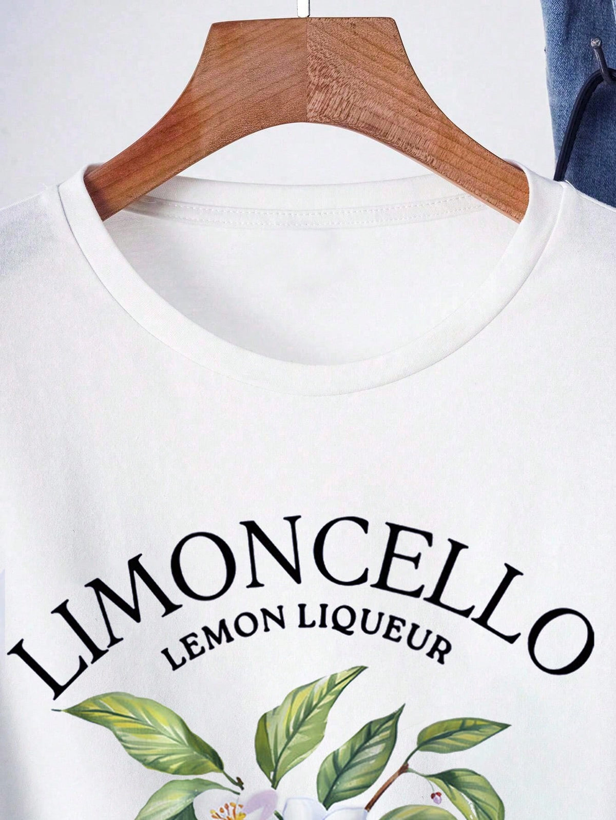 NostaNoir Women's Summer Letter Fruit Printed Round Neck Short Sleeve Casual T-Shirt LIMONCELLO LEMON LIQUEUR Refreshing And Delicious Graphic Tees Women Tops