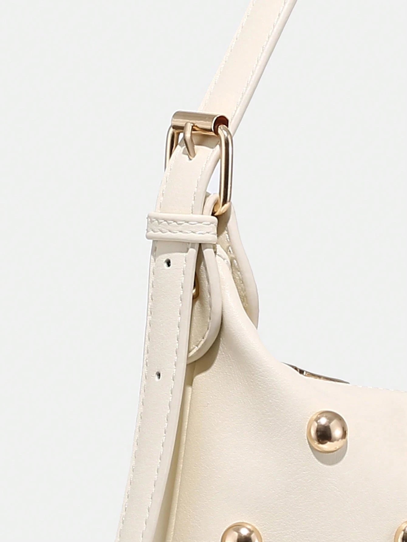 Novachic, 26 New Season, 1pc Rivet Decor, Zipper Closure, Adjustable Strap, Women Underarm Bag, Shoulder Bag. Suitable For Multiple Occasions