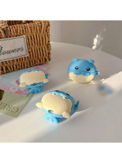Novelty 1pc Cute Seal Bluetooth Earphone Case, Compatible With Airpods Pro 3, Cartoon Adorable Shockproof Apple Earphone Case Compatible With Apple 1/2/3/4/Pro/Pro2 Bluetooth Earphone Case