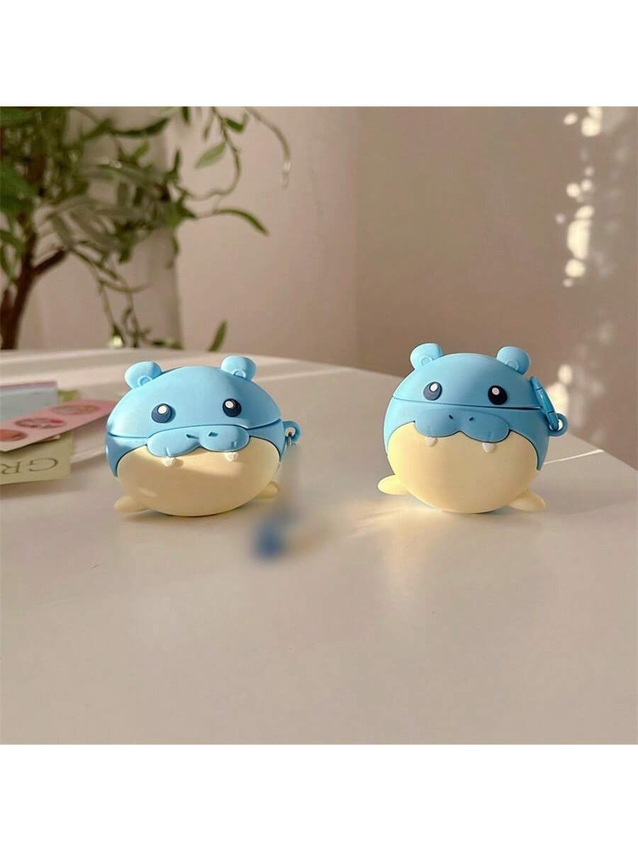 Novelty 1pc Cute Seal Bluetooth Earphone Case, Compatible With Airpods Pro 3, Cartoon Adorable Shockproof Apple Earphone Case Compatible With Apple 1/2/3/4/Pro/Pro2 Bluetooth Earphone Case