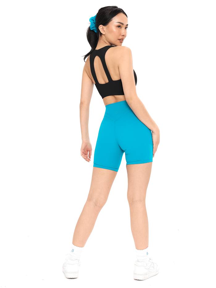 Nubre Notch Sports Bra - Onyx Black