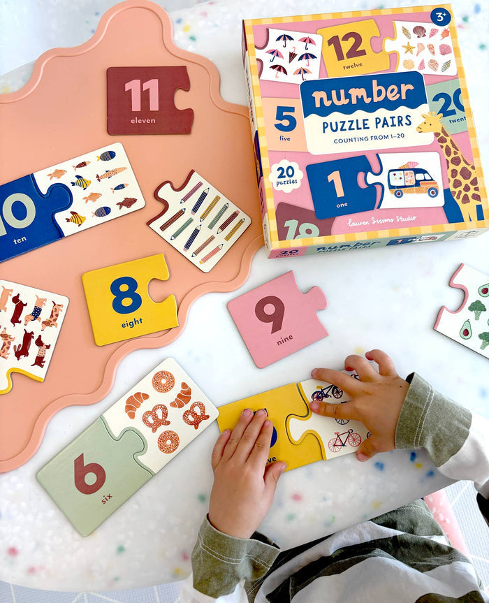 Number Puzzle Pairs - Kids Toys Learning Game Educational