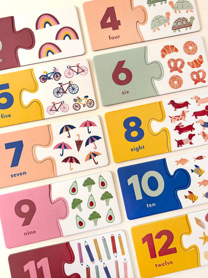 Number Puzzle Pairs - Kids Toys Learning Game Educational
