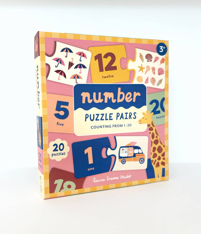 Number Puzzle Pairs - Kids Toys Learning Game Educational