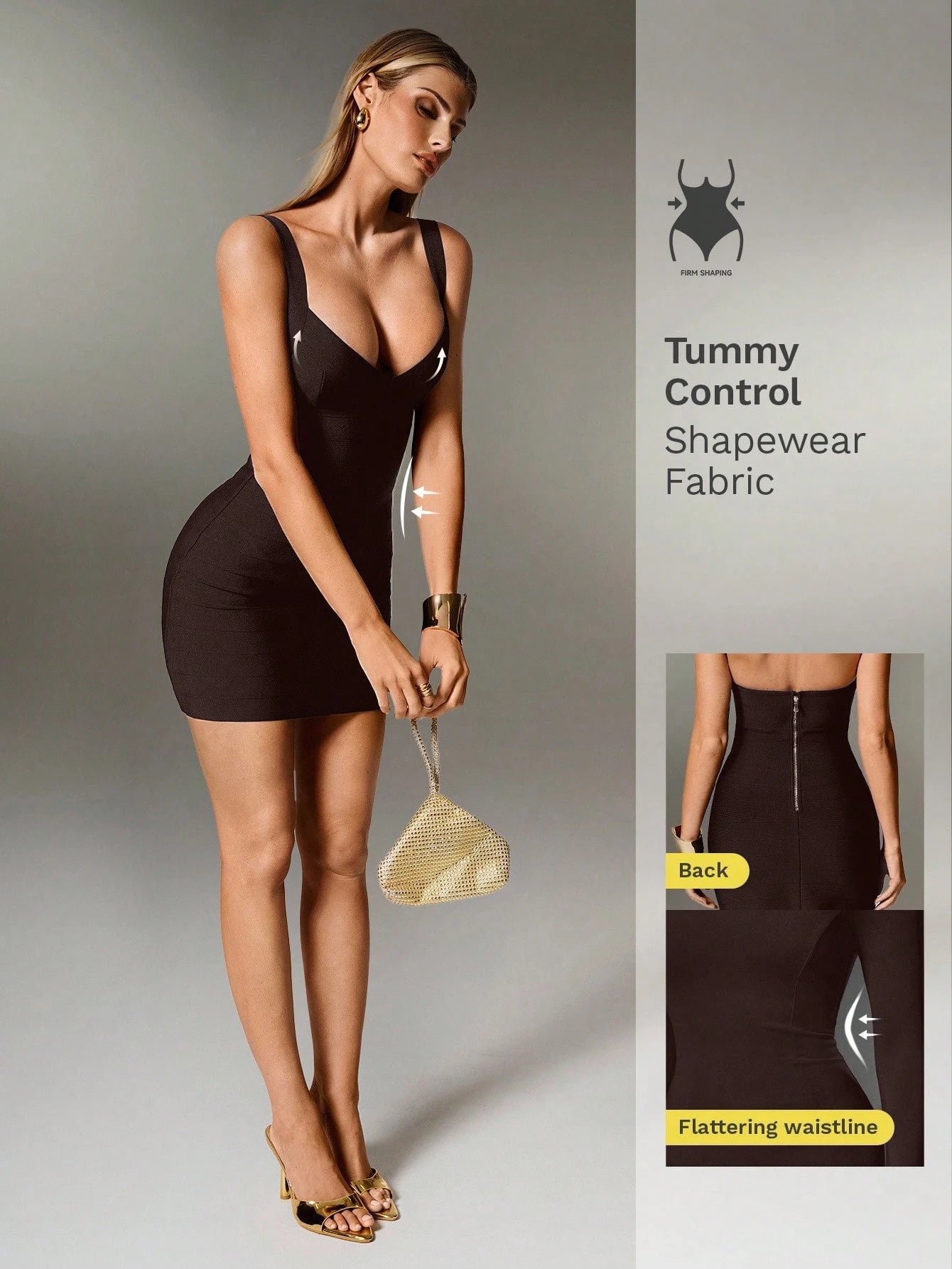 Nuvra Sexy Solid Color Knit Spaghetti Strap Sleeveless Mini Dress, Bodycon Party Holiday Dress For Women