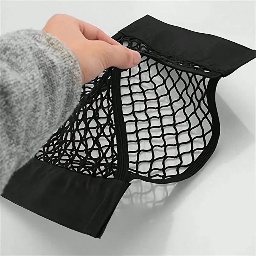 Nylon Car Trunk Organizer Net, Universal Rear Seat Storage Mesh Net, Car Trunk Organizer Bag