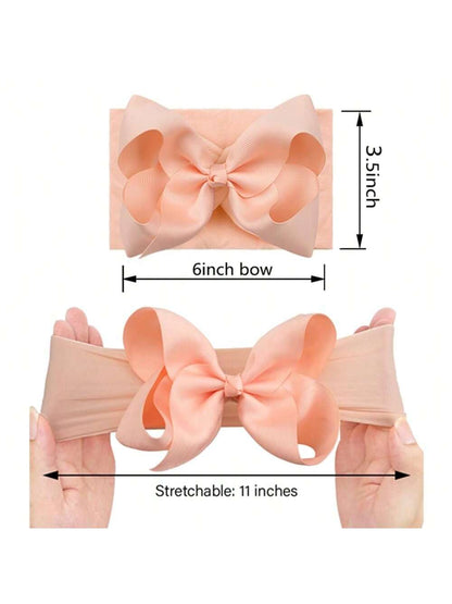 Oaoleer 20/24 Pcs Baby Girls Bows Headbands Nylon Hairbands Ribbon Bow Elastic Hair Accessories For Newborns Infants Toddlers And Kids Love Valentine