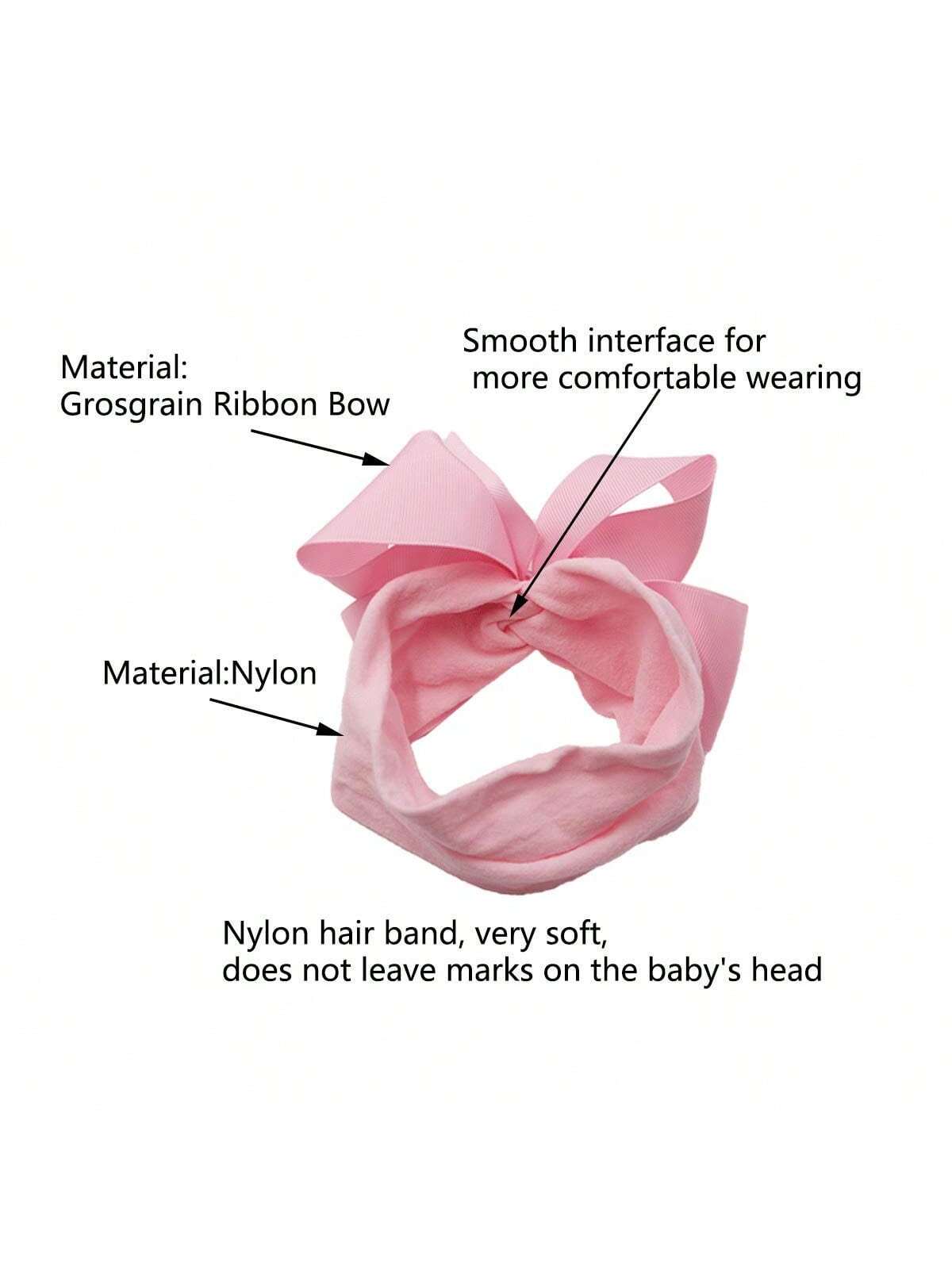 Oaoleer 20/24 Pcs Baby Girls Bows Headbands Nylon Hairbands Ribbon Bow Elastic Hair Accessories For Newborns Infants Toddlers And Kids Love Valentine