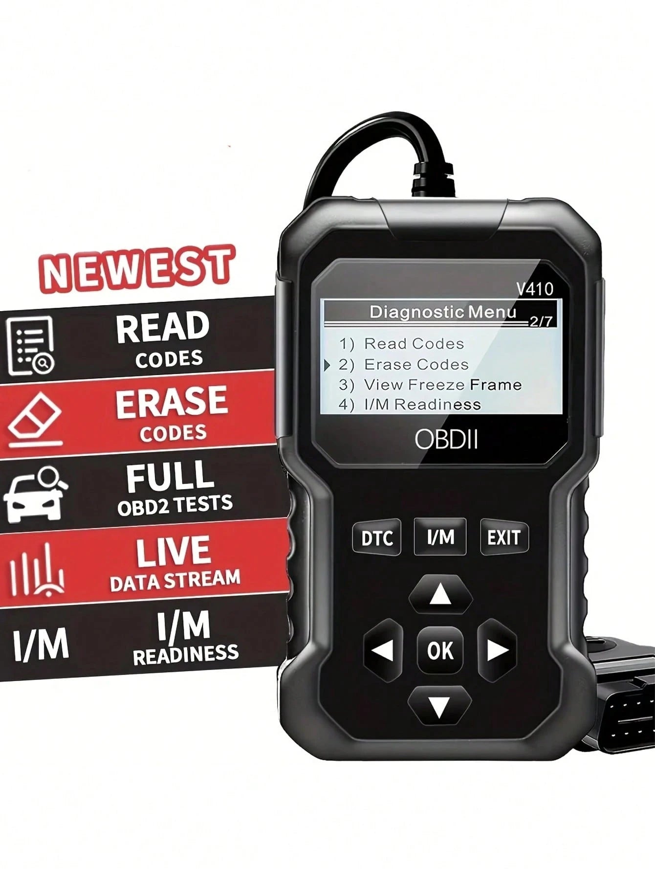 OBD2 Scanner Instant Fault Code Reader And Voltage Check| OBDII/CAN Full System Diagnosis| 10 Second Fault Analysis