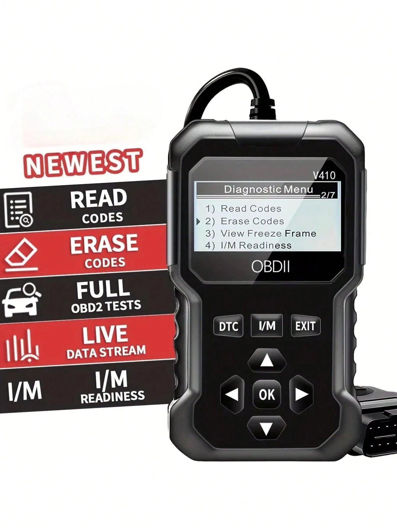 OBD2 Scanner Instant Fault Code Reader And Voltage Check| OBDII/CAN Full System Diagnosis| 10 Second Fault Analysis