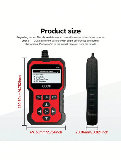 OBD2 Scanner Instant Fault Code Reader And Voltage Check| OBDII/CAN Full System Diagnosis| 10 Second Fault Analysis