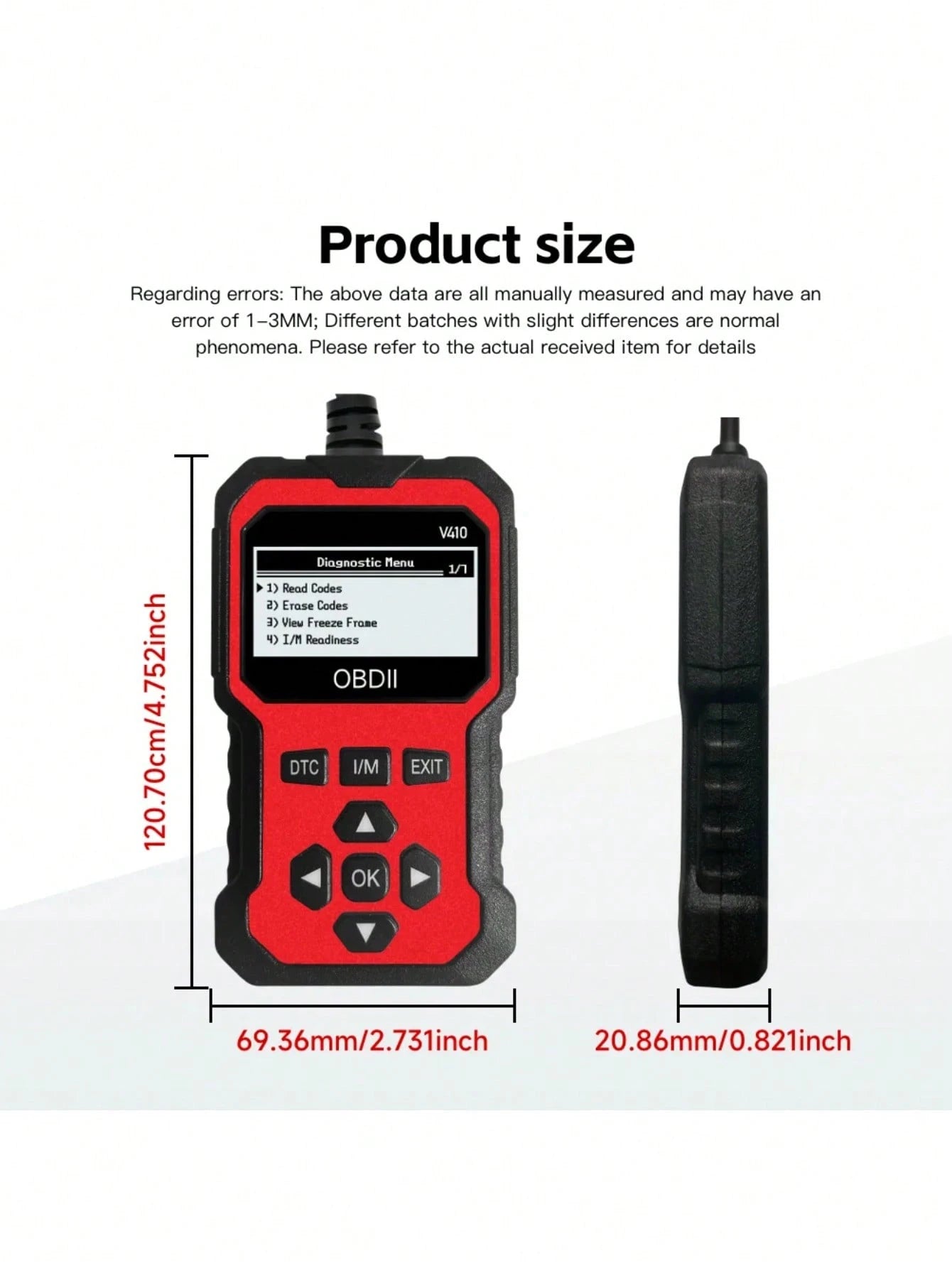 OBD2 Scanner Instant Fault Code Reader And Voltage Check| OBDII/CAN Full System Diagnosis| 10 Second Fault Analysis