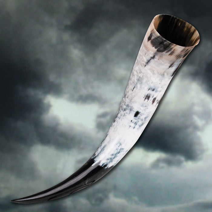 Odin's Oversized Drinking Horn with Stand