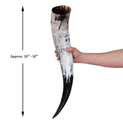 Odin's Oversized Drinking Horn with Stand