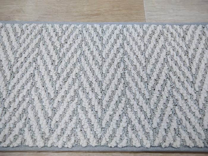 Rug Depot Home Stair Treads Stair Treads Herringbone 513 Misty Dawn 26in-30in-36in-41in-48in Widths