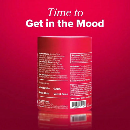 OPositivURO Vaginal Moisture & Mood – Formulated To Support Vaginal Moisture, Mood & Relaxation – With KSM-66® Ashwagandha, Ginkgo Biloba, Mucuna Pruriens, And GABA – 30 Servings Vitamins Supplements