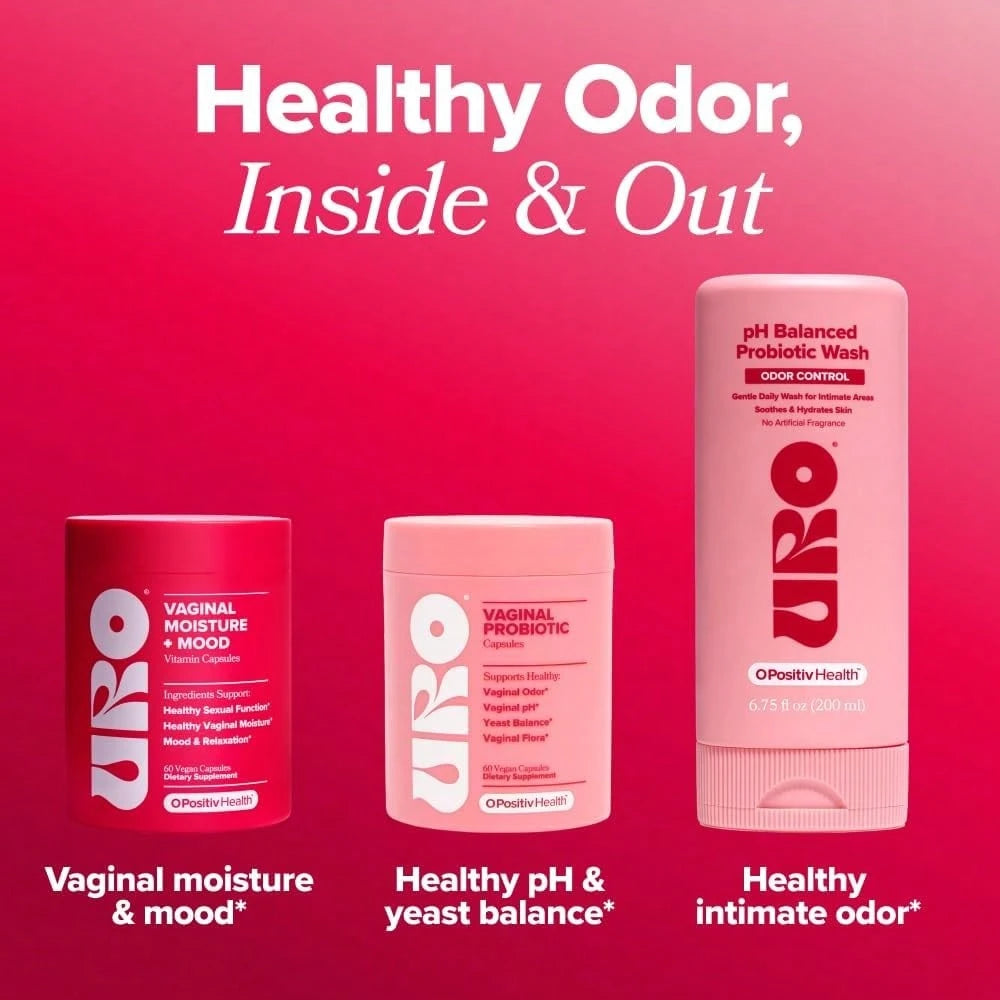 OPositivURO Vaginal Moisture & Mood – Formulated To Support Vaginal Moisture, Mood & Relaxation – With KSM-66® Ashwagandha, Ginkgo Biloba, Mucuna Pruriens, And GABA – 30 Servings Vitamins Supplements