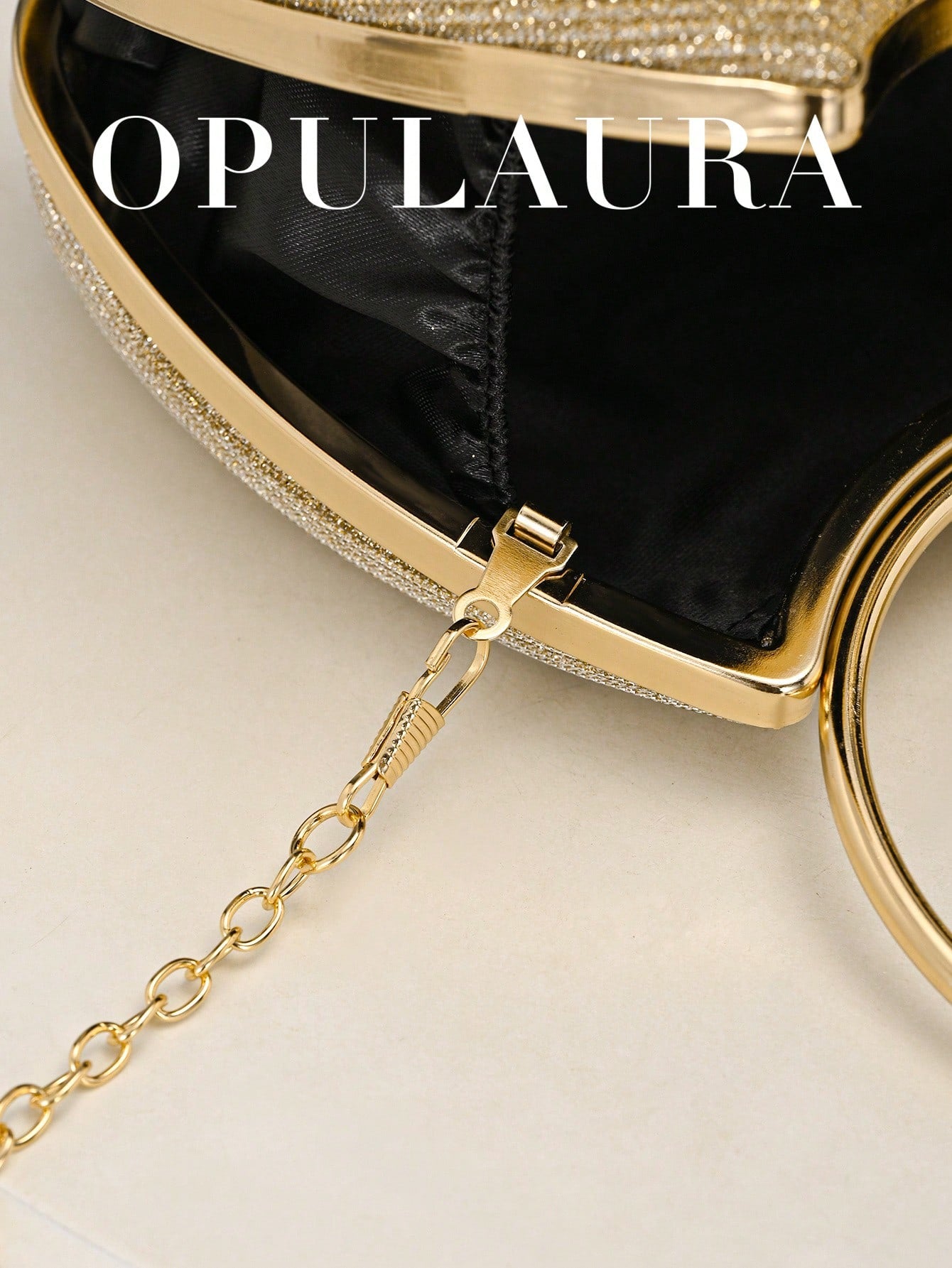 OpulAura Women's Metallic Luxury Evening Clutch Bag, Shiny Gold Thread Party Handbag, Quiet Luxury, Glitter Evening Bag, Formal Dress Bag, Suitable For Matching, Ball, Party, Wedding, Bride, Bridesmai