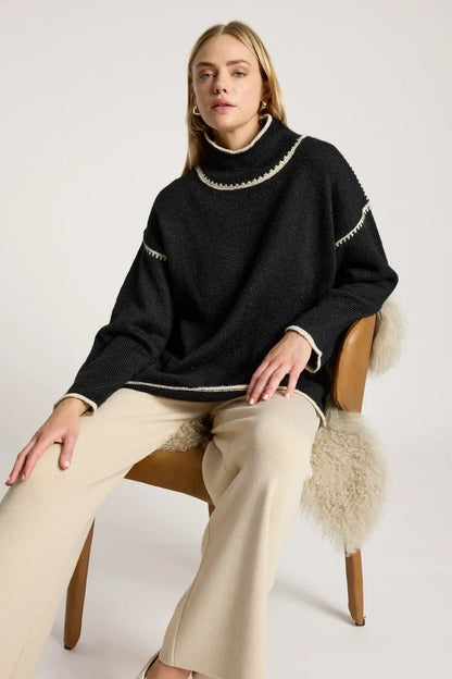 Orin Jumper - Black/Dune
