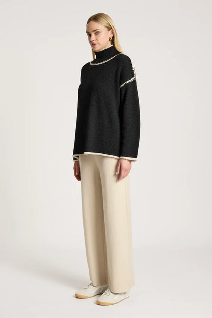 Orin Jumper - Black/Dune