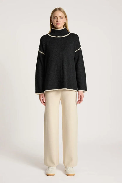 Orin Jumper - Black/Dune