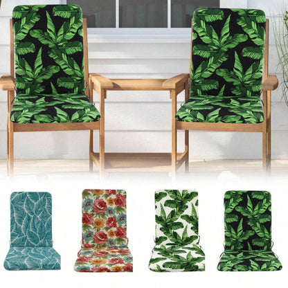 Outdoor Chair Cushion, 44"X20" Patio Chair Cushion With 2" Thick Padding, Waterproof Fade-Resistant Lawn Chair Cushion With Removable Machine-Washable Cover, Outdoor Furniture Cushion
