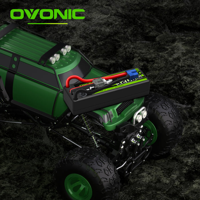 OVONIC 11.1V 5200mAh 3S1P 50C Hardcase LiPo 13# with EC3 for 1/10 RC car Boat