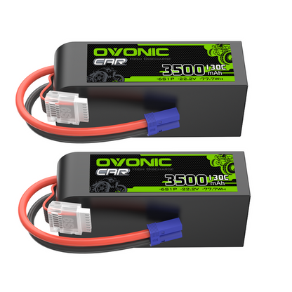 OVONIC 6S LiPo Battery 3500mAh 22.2V 130C RC Battery with EC5 Connector