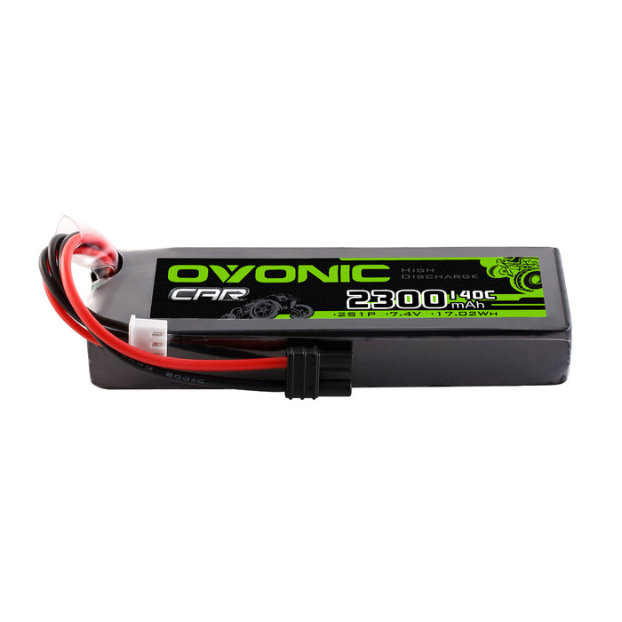 Ovonic 2S 2300mAh 140C 7.4V LiPo Battery w/IEC2 Plug