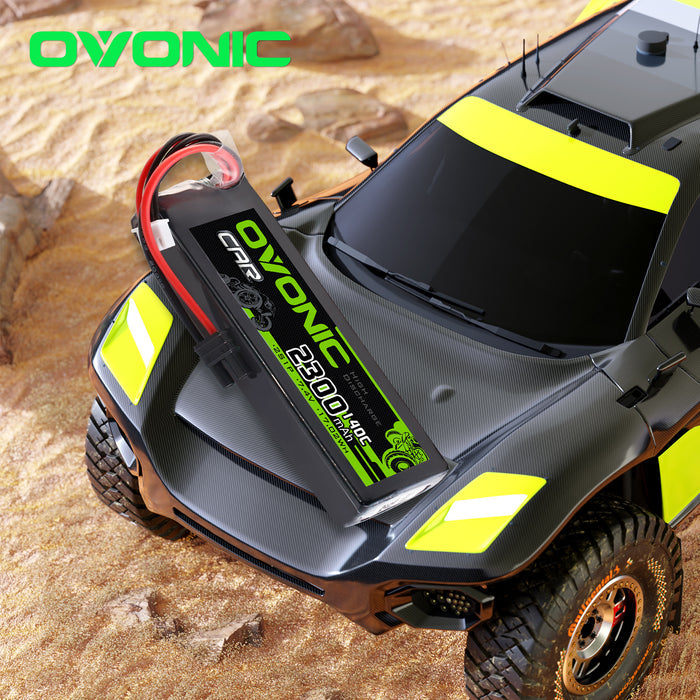 Ovonic 2S 2300mAh 140C 7.4V LiPo Battery w/IEC2 Plug