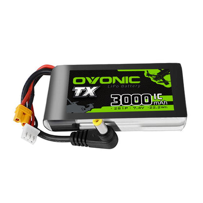 Ovonic 2S 3000mAh 7.4V 1C LiPo for FPV