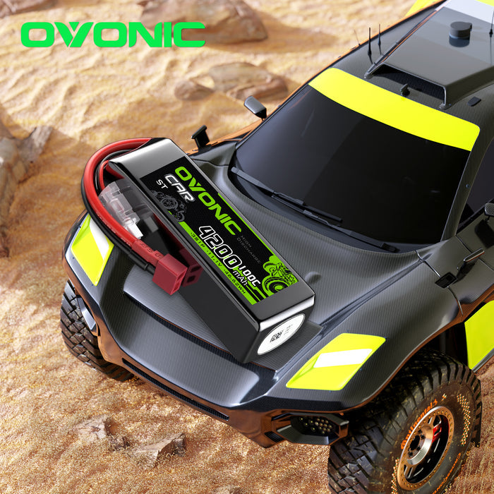 Ovonic 3S 4200mAh 100C 11.1V Shorty LiPo Battery w/Deans Plug