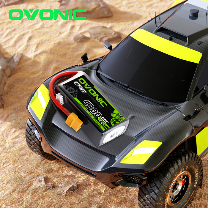 Ovonic 3S 4300mAh 60C 11.4V LiHV Battery with XT60 Plug for RC Airplanes, Helis & FPV Drones