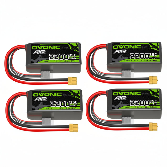 OVONIC 3S Lipo Battery 2200mAh 3S1P 35C 11.1V LiPo Battery with XT60 Plug