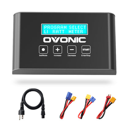 OVONIC Mate 1 100W 10A Smart LiPo Battery Charger for 1-6S LiPo/LiFe & 3-18S NiMH with XT60 Balance Connector
