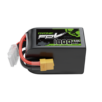 OVONIC R-Line Version 5.0 1800mAh 6S 150C 22.2V Lipo Battery with XT60 Plug