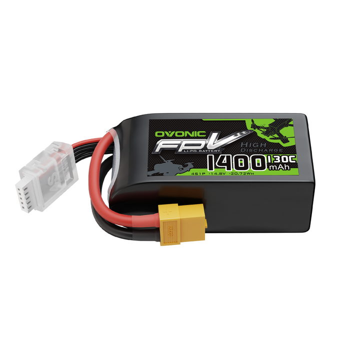 OVONIC R-Line Version 4.0 1400mAh 4S 130C 14.8V Lipo Battery with XT60 Plug