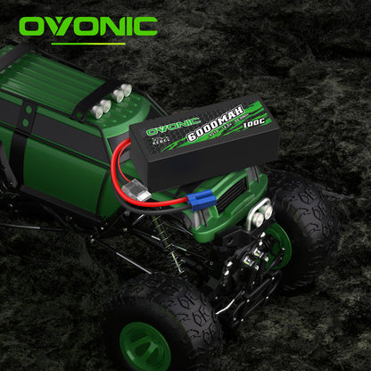 Ovonic Rebel 100C 14.8V 6000mAh 4S LiPo battery with EC5 plug for Arrma Outcast Kraton Truck