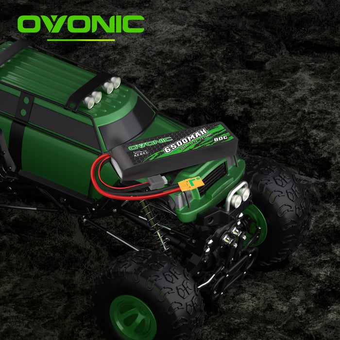 Ovonic Rebel 80C 6500mAh 3S 11.1V LiPo Battery for ARRMA 3S&6S- XT90 Plug