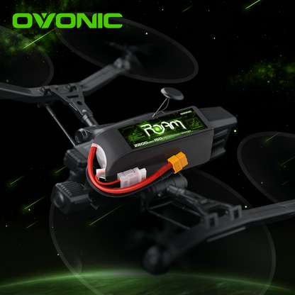 Ovonic Roam Series 6S Lipo Battery 2200mAh 6S1P 150C 22.2V Long Range Lipo Battery with XT60 Plug for 6-7 Inch Long Range 6s HD Cinelifter FPV Quad(1/2/4 Pack)