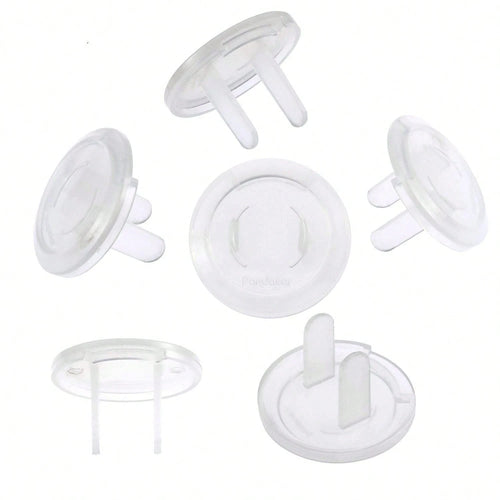 PandaEar Outlet Plug Covers(52 Pack) Clear Child Proof Electrical Protector Safety Caps With Adult Easy Release Concave Design