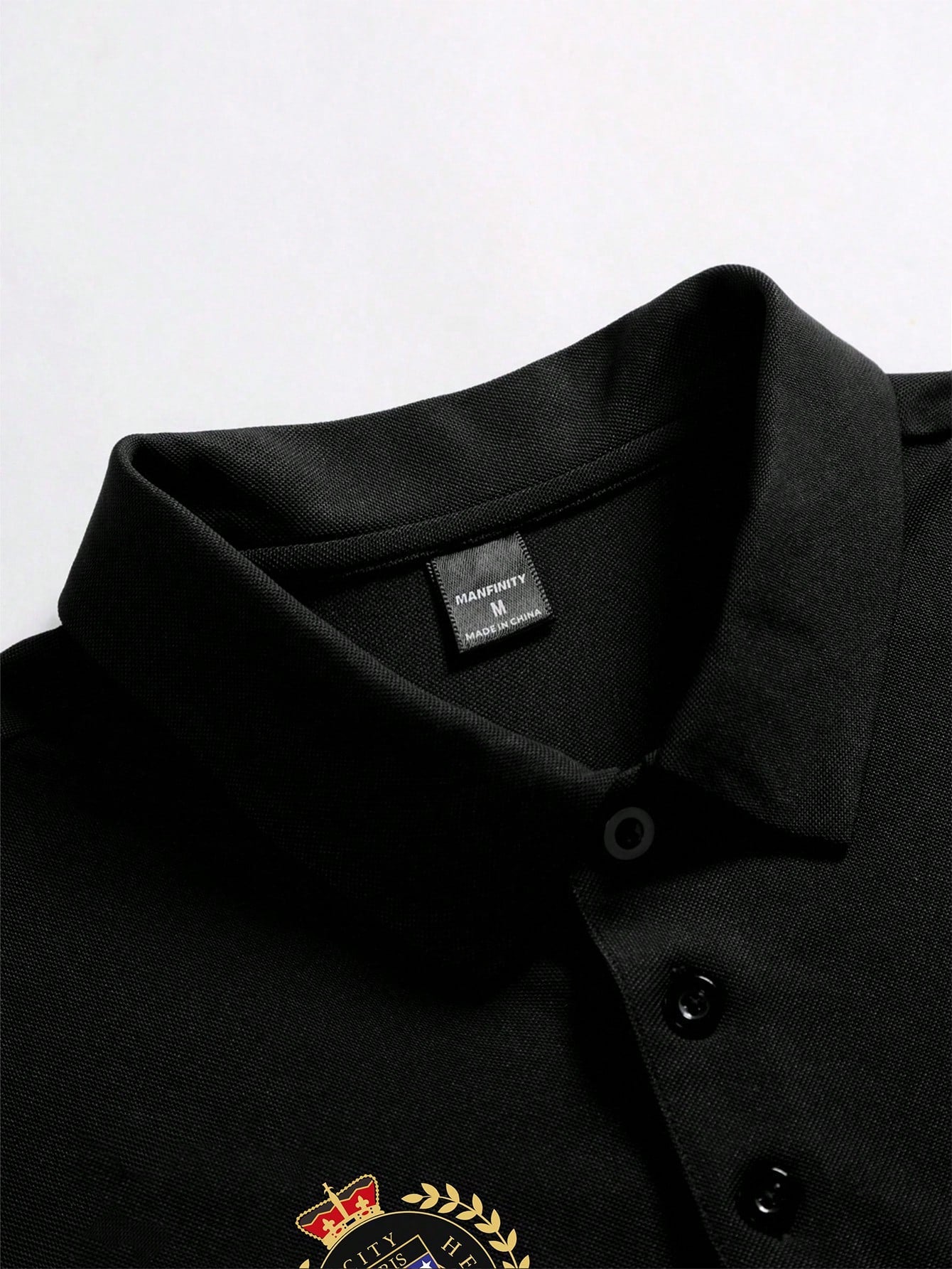 PAVTROS Men's Front-Button Short Sleeve Letter Print Casual Polo Shirt