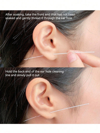 Peach Scented Ear Piercing Cleaning Solution (1 Bottle) – Ear Care Liquid For Odor, Earwax Cleaning Clog Prevention